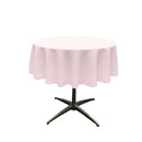 51" Solid Round Tablecloth - Round Table Cover for Event Decor, Party Tables, Available in Different Sizes