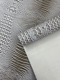 Z Faux Crocodile Vinyl Leather Upholstery Fabric By Yard, Big 3D Crocodile Vinyl Fabric Faux Fake Leather Purses Shoes Wallet