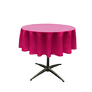51" Solid Round Tablecloth - Round Table Cover for Event Decor, Party Tables, Available in Different Sizes