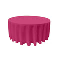 108" Solid Round Drape Tablecloth - 3 Part Stitched Round Full Table Cover Available in Different Sizes (84 Colors)