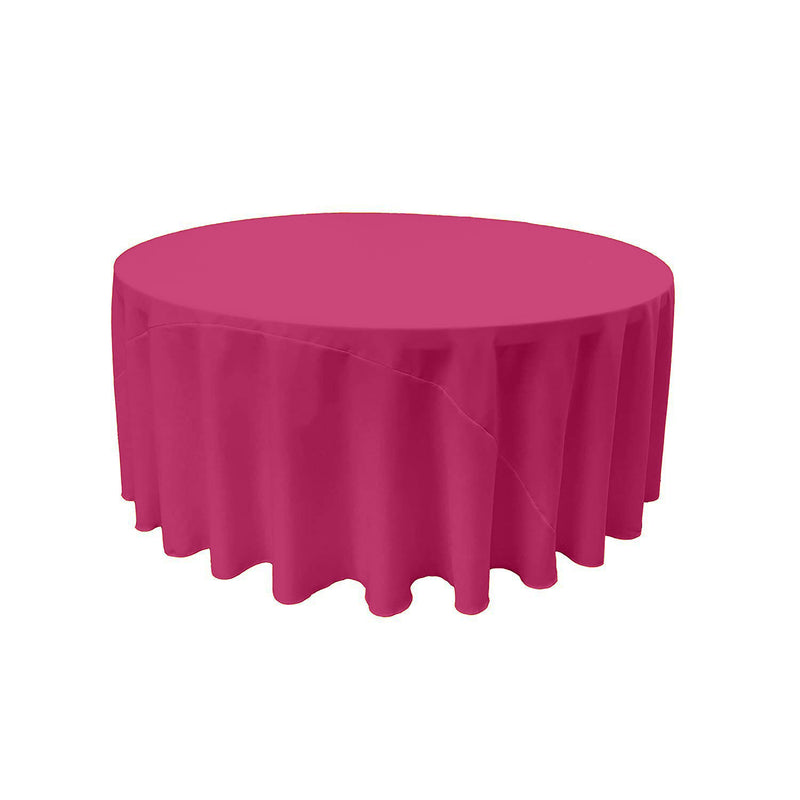 72" Solid Round Drape Tablecloth - 3 Part Stitched Round Full Table Cover Available in Different Sizes (84 Colors)