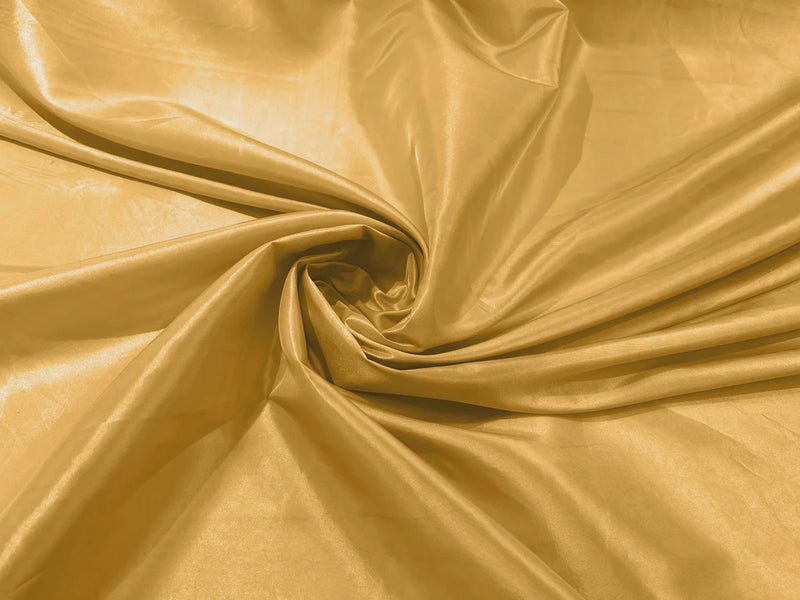Solid Taffeta Fabric - Gold - 58" Taffeta Fabric for Crafts, Dresses, Costumes Sold by Yard