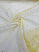 Sparkle Tulle Glitter Fabric - Gold - Tulle Fabric with Sparkle Glitter Sold By Yard