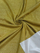 Shimmer Diamond Glitter Fabric - Gold - Luxury Sparkle Stretch Fabric Sold By Yard