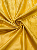 60" Crystal Liquid Satin Fabric - Water Shine Ultra Glossy Shimmer Reflective Bridal Satin Fabric By Yard