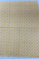 Pearls and Sequins Floral Fabric - Gold - Embroidered Beaded Sequins Fabric Lace By Yard