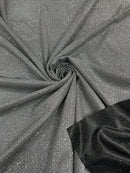 Shimmer Diamond Glitter Fabric - Gray - Luxury Sparkle Stretch Fabric Sold By Yard