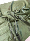 60" Crystal Liquid Satin Fabric - Water Shine Ultra Glossy Shimmer Reflective Bridal Satin Fabric By Yard