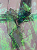 Pearl Iridescent Sheer Organza - Green - 58" Organza Fabric for Fashion, Crafts, Decor By Yard