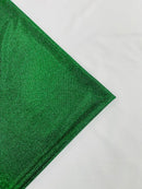 Shimmer Glitter Fabric - Green - Luxury Sparkle Stretch Solid Fabric Sold By Yard