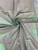 Pearl Iridescent Sheer Organza - Green - 58" Organza Fabric for Fashion, Crafts, Decor By Yard
