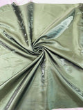 60" Crystal Liquid Satin Fabric - Water Shine Ultra Glossy Shimmer Reflective Bridal Satin Fabric By Yard