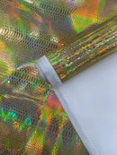 Viper Snake Holographic Embossed PVC, Snake Vinyl Fabric By The Yard DIY Upholstery Accessories Applications Iridescent Snake