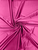 60" Shiny Heavy Satin Fabric - Hot Pink - Stretch Satin Shiny Heavy Fabric Sold By Yard