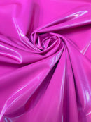 Shiny Latex Stretch Vinyl - Hot Pink - 4 Way Stretch Milliskin Vinyl Spandex Latex Fabric by Yard