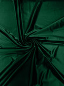 60" Shiny Heavy Satin Fabric - Hunter Green - Stretch Satin Shiny Heavy Fabric Sold By Yard