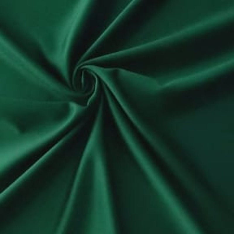 Matte L'Amour Satin - Hunter Green - (Peau de Soie) Duchess Fabric For Bridal, Bridesmaid Dress By Yard