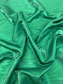 60" Crystal Liquid Satin Fabric - Water Shine Ultra Glossy Shimmer Reflective Bridal Satin Fabric By Yard