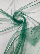 Illusion Mesh Fabric - Hunter Green - 60" Illusion Mesh Sheer Fabric Sold By The Yard