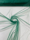 Illusion Mesh Fabric - Hunter Green - 60" Illusion Mesh Sheer Fabric Sold By The Yard