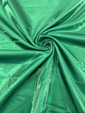 60" Crystal Liquid Satin Fabric - Water Shine Ultra Glossy Shimmer Reflective Bridal Satin Fabric By Yard