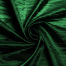 Crushed Taffeta Fabric - Hunter Green - 54" Wide Crushed Taffeta Creased Fabric Sold by Yard