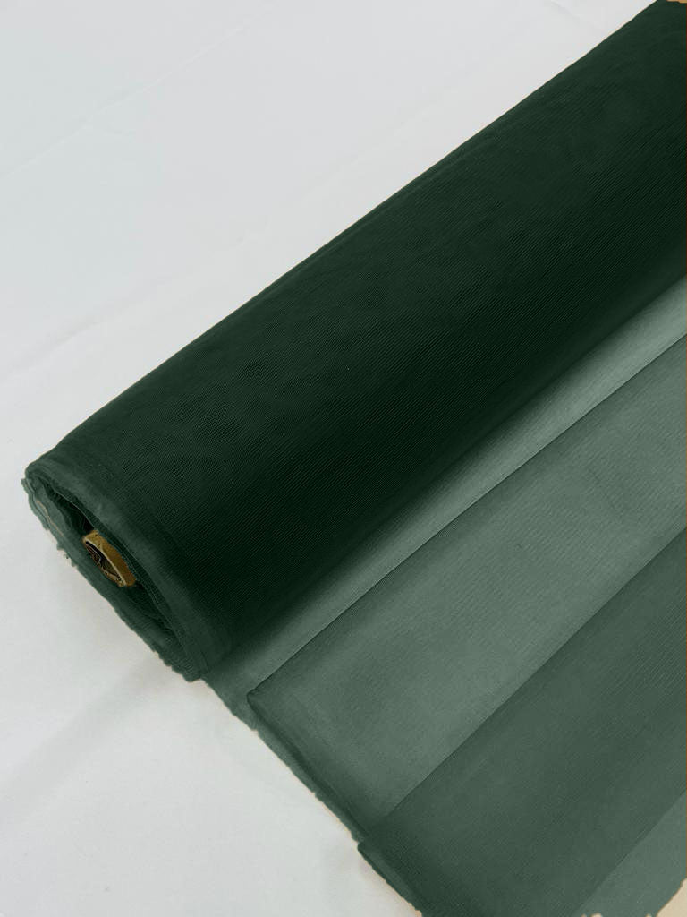 Illusion Mesh Fabric - Hunter Green - 60" Illusion Mesh Sheer Fabric Sold By The Yard