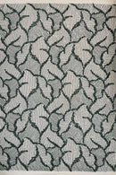 Hunter Green Beaded Fabric by yard, Bridal beaded, Damask Pattern Beads and Sequins