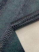 Shiny 3D Snake Embossed Vinyl Fabric By The Yard, 2 Tone Snake Skin Vinyl-faux Leather-3D Scales Vinyl Leather Upholstery