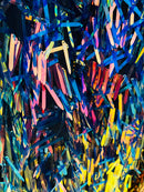 Sword Sequins Fabric - Shiny Sword Shape Sequins Fabric Sold By Yard (Pick Color)