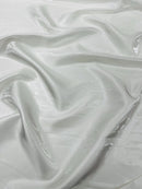 60" Crystal Liquid Satin Fabric - Water Shine Ultra Glossy Shimmer Reflective Bridal Satin Fabric By Yard