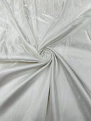 60" Crystal Liquid Satin Fabric - Water Shine Ultra Glossy Shimmer Reflective Bridal Satin Fabric By Yard