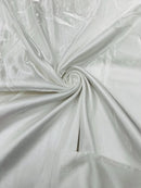 60" Crystal Liquid Satin Fabric - Water Shine Ultra Glossy Shimmer Reflective Bridal Satin Fabric By Yard