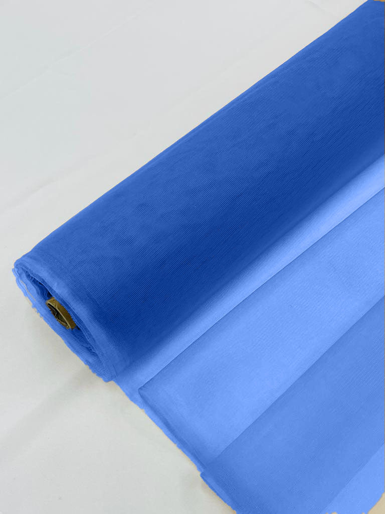 Illusion Mesh Fabric - Indigo Blue - 60" Illusion Mesh Sheer Fabric Sold By The Yard
