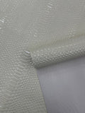Shiny 3D Snake Embossed Vinyl Fabric By The Yard, 2 Tone Snake Skin Vinyl-faux Leather-3D Scales Vinyl Leather Upholstery