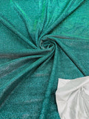 Shimmer Glitter Fabric - Jade Green - Luxury Sparkle Stretch Solid Fabric Sold By Yard