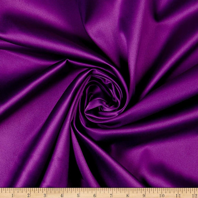 purple fabric for dresses Amazon.com: Purple Satin Fabric by The Yard, 55 Inch Wide, Shiny and Soft Charmeuse Satin Fabric for Sewing Wedding Bridal Dress Crafts, 1 Yard