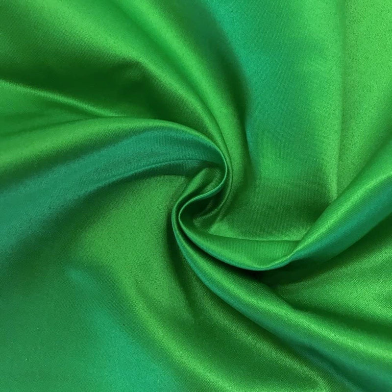 Matte L'Amour Satin - Kelly Green - (Peau de Soie) Duchess Fabric For Bridal, Bridesmaid Dress By Yard