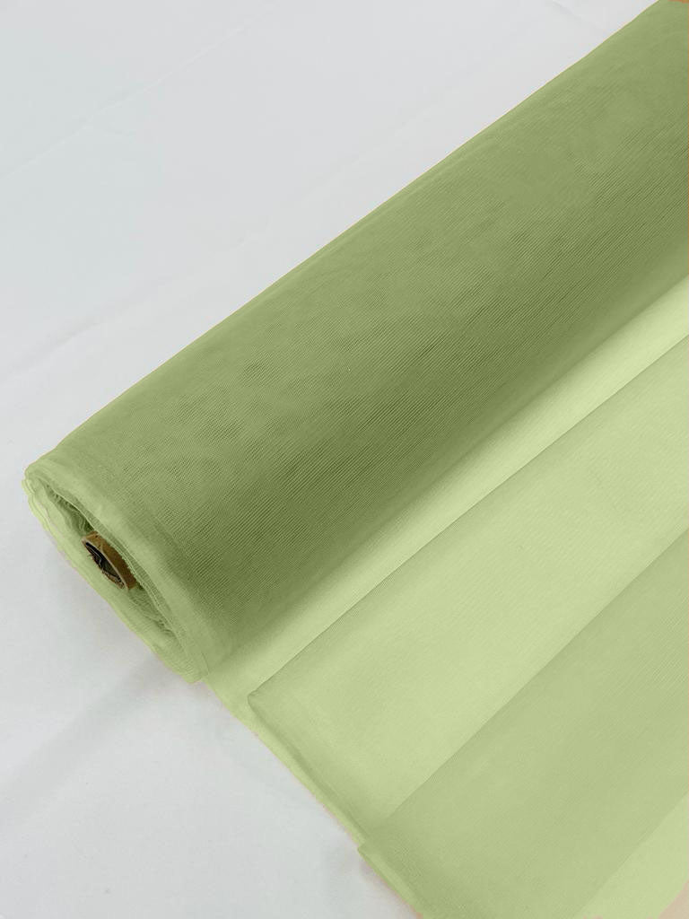 Illusion Mesh Fabric - Kiwi - 60" Illusion Mesh Sheer Fabric Sold By The Yard
