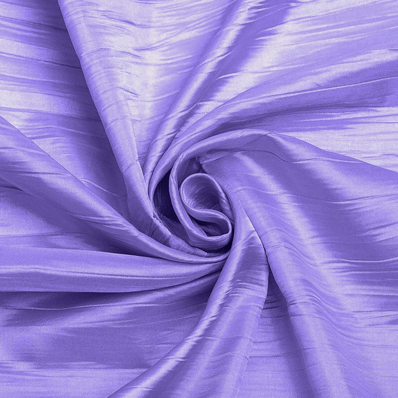 Crushed Taffeta Fabric - Lavender - 54" Wide Crushed Taffeta Creased Fabric Sold by Yard