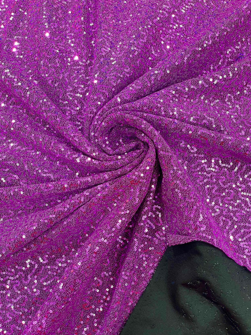 Lurex Stretch Fabric - Lavender - Shiny Metallic 4 Way Stretch Sequins Lurex Spandex Fabric by Yard