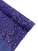 58/60" Velvet Sequins Stretch Fabric - Lavender - Velvet Sequins 2 Way Stretch By Yard