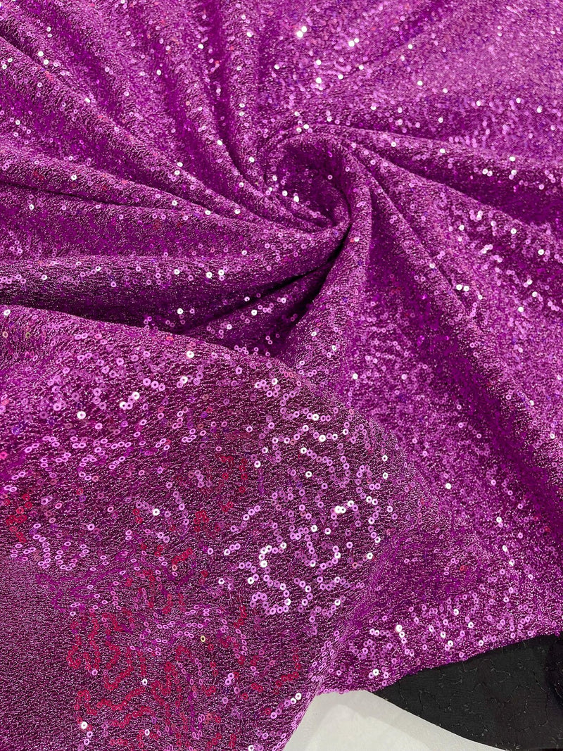 Lurex Stretch Fabric - Lavender - Shiny Metallic 4 Way Stretch Sequins Lurex Spandex Fabric by Yard