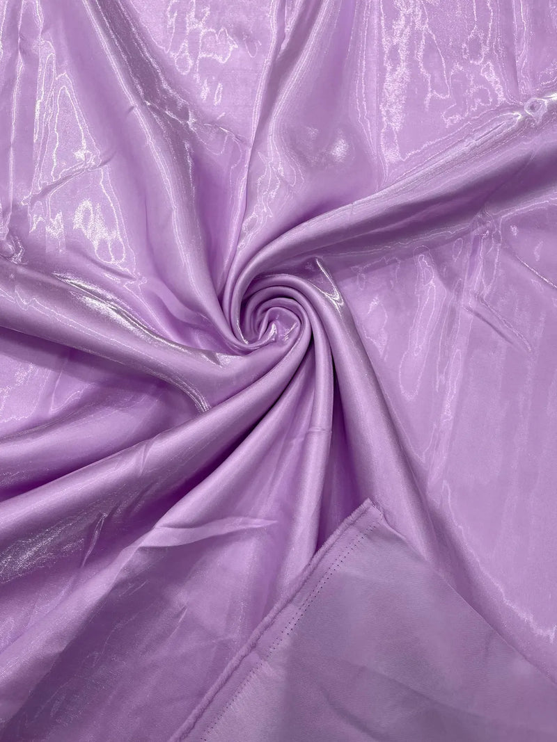 60" Crystal Liquid Satin Fabric - Water Shine Ultra Glossy Shimmer Reflective Bridal Satin Fabric By Yard