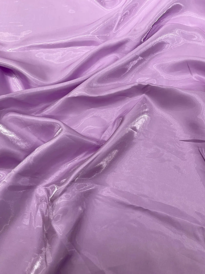 60" Crystal Liquid Satin Fabric - Water Shine Ultra Glossy Shimmer Reflective Bridal Satin Fabric By Yard