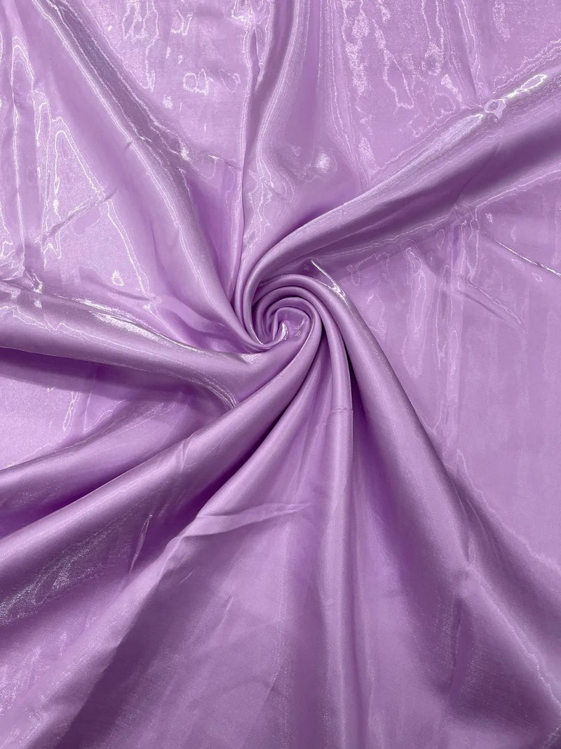 60" Crystal Liquid Satin Fabric - Water Shine Ultra Glossy Shimmer Reflective Bridal Satin Fabric By Yard