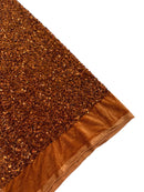 58/60" Velvet Sequins Stretch Fabric - Light Brown - Velvet Sequins 2 Way Stretch By Yard