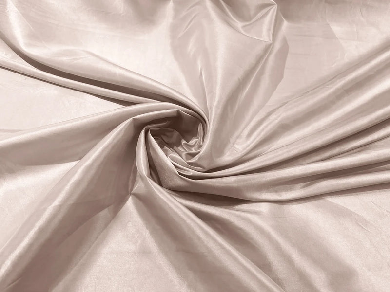 Solid Taffeta Fabric - Light Champagne - 58" Taffeta Fabric for Crafts, Dresses, Costumes Sold by Yard