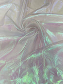 Pearl Iridescent Sheer Organza - Light Lavender - 58" Organza Fabric for Fashion, Crafts, Decor By Yard