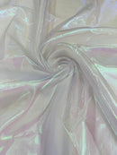 Pearl Iridescent Sheer Organza - Light Lavender - 58" Organza Fabric for Fashion, Crafts, Decor By Yard